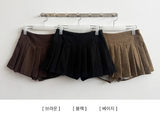 Jeton corduroy skirt pants pleats mini skirt