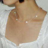 Clear dew necklace