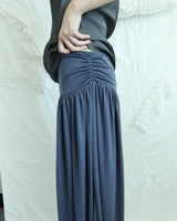 MELLOW SHIRRING LONG SKIRT