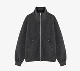 No.0932 k knit ZIP-UP (7color)