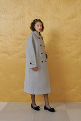 Herringbone double coat_gray