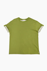 Layered roll-up t-shirt