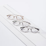 Knouun Round titanium glasses CODE. 102. F Rose Gold