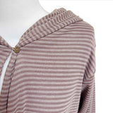 (3color) Cowl Two-Way Neck Stripe Hoodie