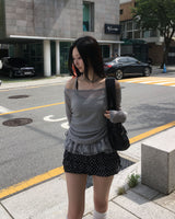 レースシャーリングニットセット