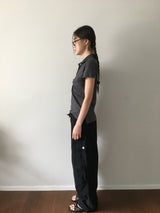 Shirring Dot Collar T-Shirt (3color)