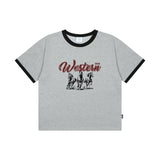 WESTERN HORSE Cool Cotton Crop Ringer Short Sleeve (SRCSTD-0271)