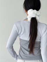 feather scrunch (2color)