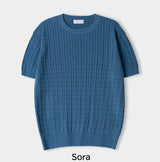 Roel Cable Round Short Sleeve Knit