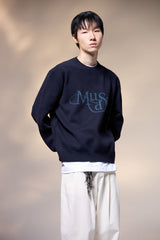 MUDDY KNIT CREWNECK NAVY