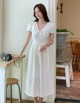 Cossel Ribbon String Flared Long One Piece