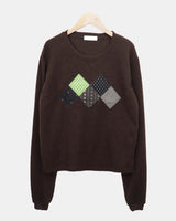 Choa Vintage Argyle Patch T-shirt