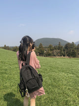 フリルリボンリュックサック_vintage black