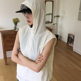 Vasen nylon rivet windbreaker hooded vest