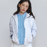 2ウェイ ドット フーデッド ウィンドブレーカー (White)
