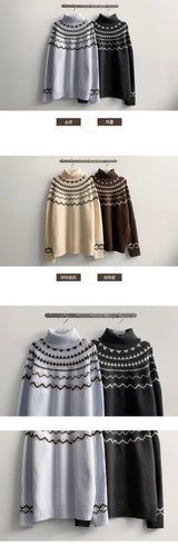 Nef Nordic turtleneck knitwear