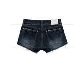 Harbor Embossed Denim Low Short Pants