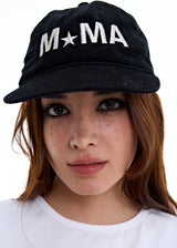  MUSEUM CORDUROY CAP BLACK