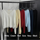 [F/W] Soft basic v neck cardigan(6color)