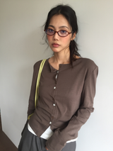 Chlory Flower Button Cardigan (4color)