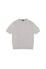 ケーブルニットTシャツ