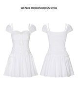 WENDY RIBBON DRESS white