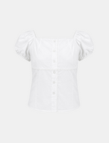Greta Square Puff Blouse