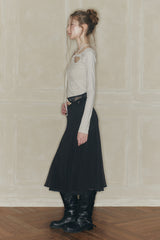 MOONFLOWER SKIRT black