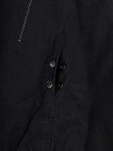 Hairy hooded bomber jacket