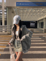 [BELLIDE MADE] Spring ver, two-way overfit zip-up hoodie