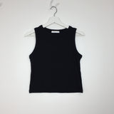 Ribbed mock neck sleeveless (5color)