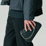 saffiano trapezium chain bag