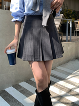 Wanted Pleated Mini Skirt