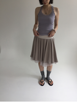 Merci Chiffon Midi Skirt (4color) 