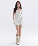 LACE LAYER MINI SKIRT_TT6S514IV