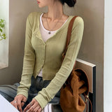 [BELLIDE MADE] Round Rib Slim Fit Cardigan