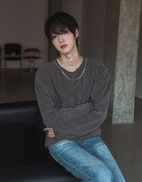 Quro ネックレス リブTシャツ