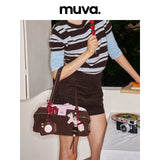 muva. 牛革 ベルベット ガーデン型 2WAY トートバッグ