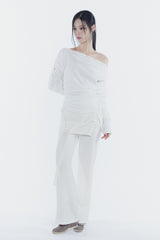 JENNIE BUTTONED TOP ivory