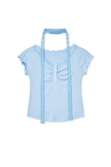 レースscTシャツ (sky blue)