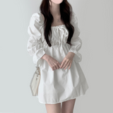 Pony shirring dress