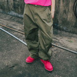 バイカーウォッシュドワイドパンツ