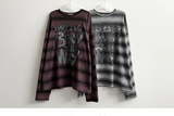 ENK Hip Street Dangara Ribbed Long Sleeve T-shirt