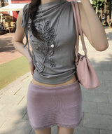 bamboo pink buckle bag
