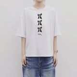 HOLY RIBBON OVER FIT SHORT-SLEEVED T-SHIRT_WHITE