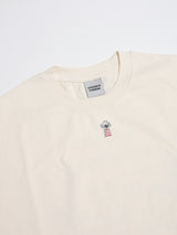 ドゥードゥルスカルTシャツ - クリーム