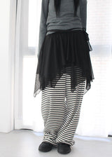 TERRY STRIPE PANTS