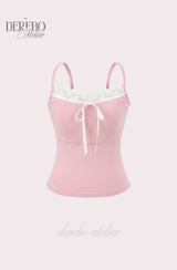 コジーレーススリーブレスTシャツ