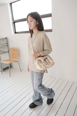 demage semi boots-cut denim