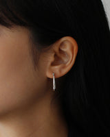 [Silver 925] Oval Hoop Earrings
